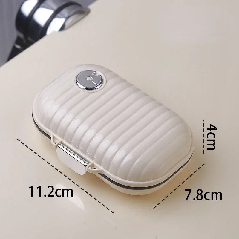 Caixa de comprimidos portátil de 7 secções: O seu organizador e protetor de medicamentos - Innovoda