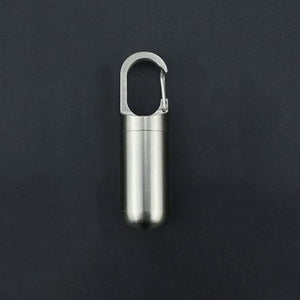 Caixa de comprimidos prática e estanque em aço inoxidável - Innovoda