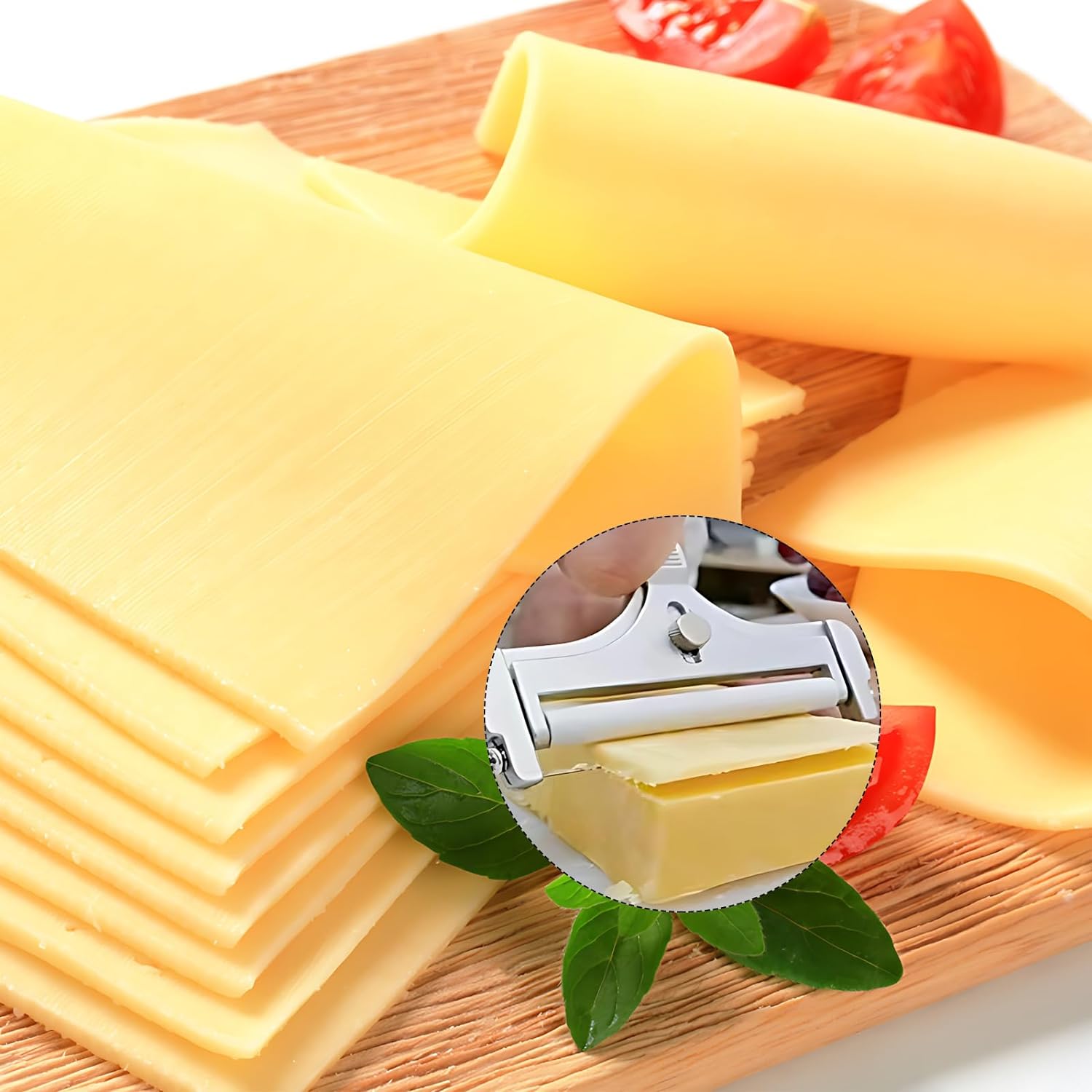 Fatia com precisão: Cortador de queijo ajustável - Innovoda