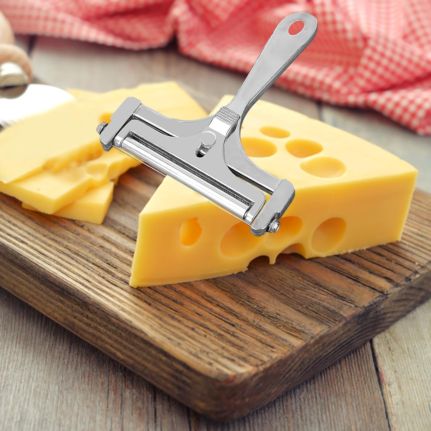 Fatia com precisão: Cortador de queijo ajustável - Innovoda