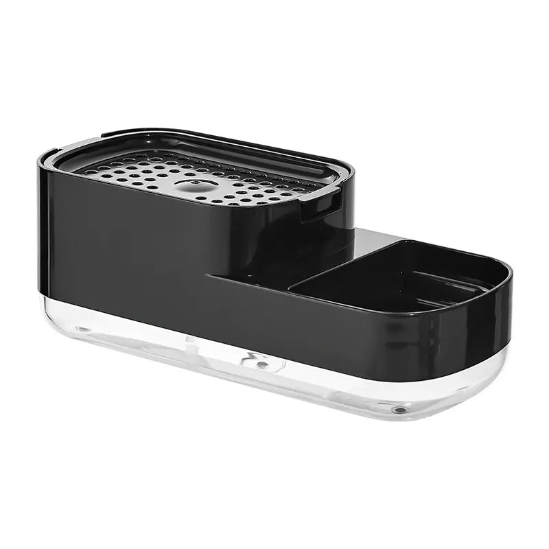 Limpeza da cozinha sem esforço: Dispensador de sabão com suporte para esponja - Innovoda