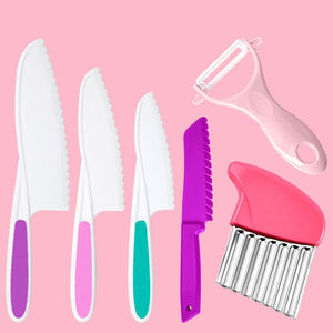 Pequenos cozinheiros em formação: Conjunto de facas de cozinha para crianças - Innovoda