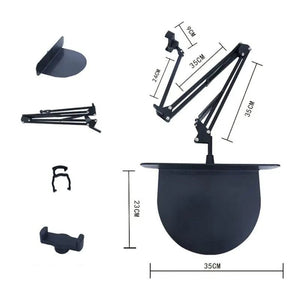 Conveniência perfeita: Suporte para telemóvel e tablet escondido na cabeceira da cama