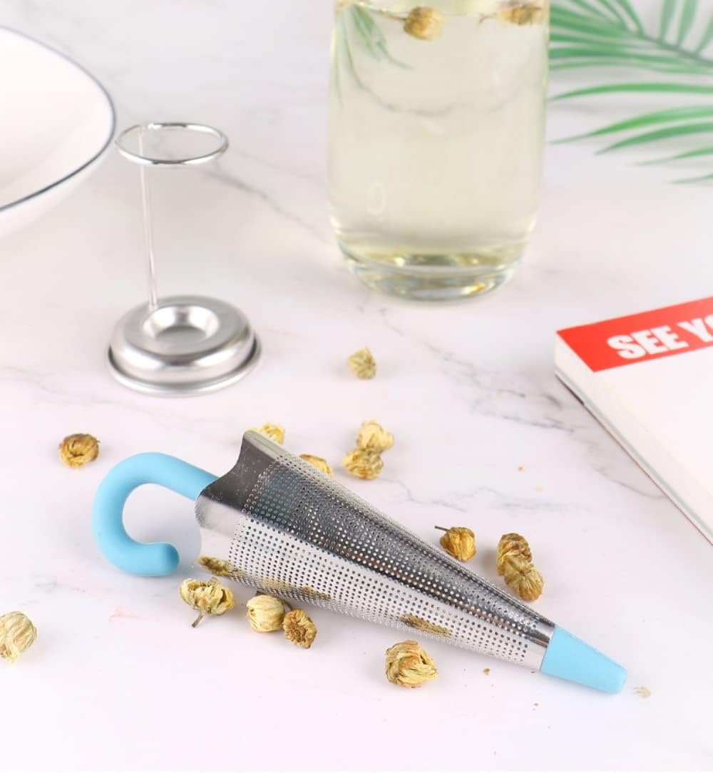 Infusor de chá de guarda-chuva de aço inoxidável para momentos requintados de chá - Innovoda