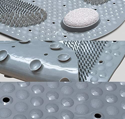 Mime os seus pés: tapete de duche com pedra-pomes e ventosa - Innovoda