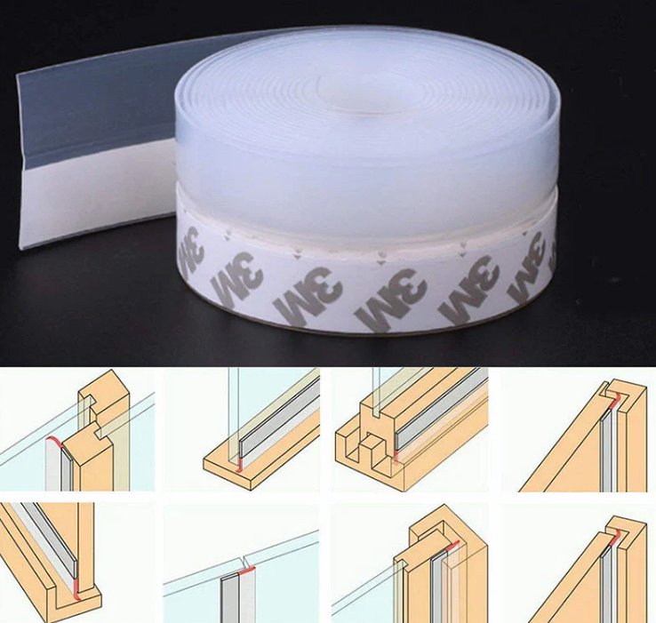 Proteção máxima da casa: Tira de vedação de silicone adesiva forte - Innovoda