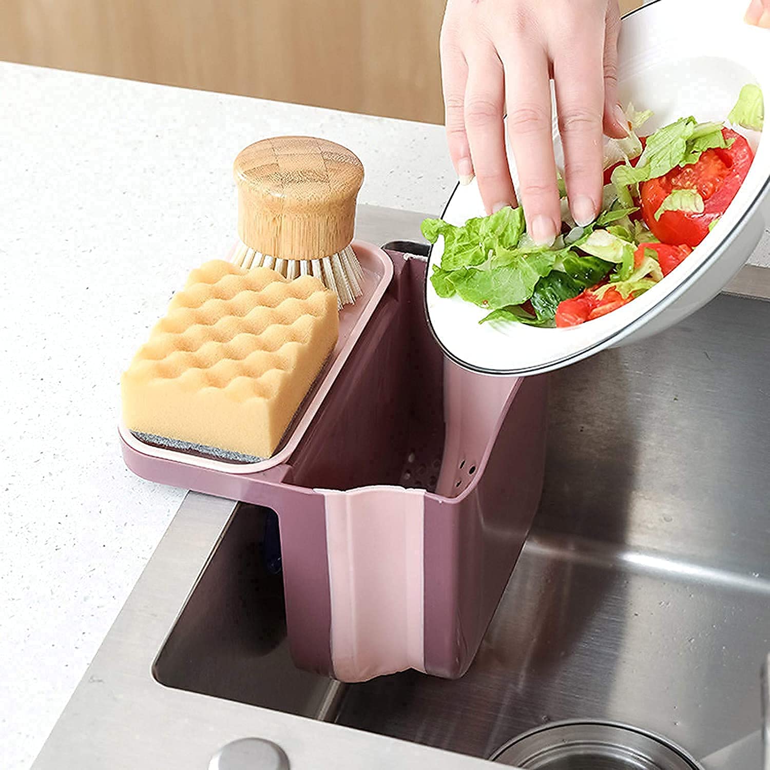 Renove a sua cozinha com o escorredor dobrável para sabão e esponja - Innovoda